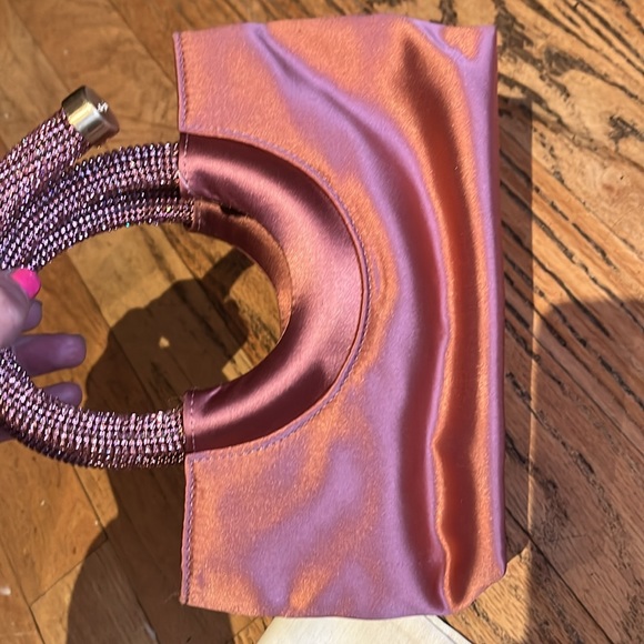 NWOTF Cult Gaia PINK NIKA CRYSTAL SPIRAL HANDBAG - Picture 9 of 15